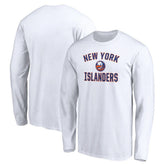 New York Islanders Victory Arch Long Sleeve T-Shirt - White T-shirts