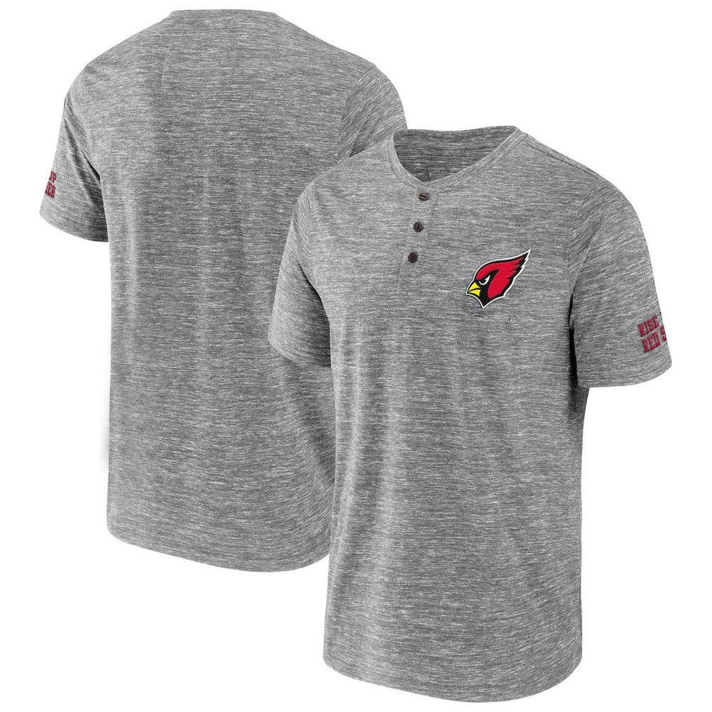 Arizona Cardinals NFL x Darius Rucker Collection Slub Henley T-Shirt - Heathered Gray on sale