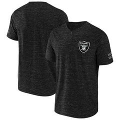 Las Vegas Raiders NFL x Darius Rucker Collection Slub Henley T-Shirt - Black outlet
