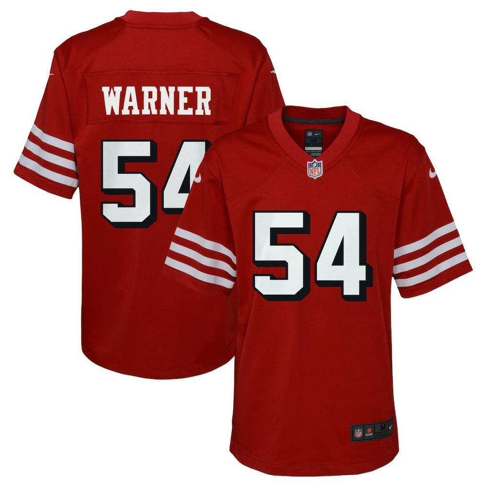 Fred Warner San Francisco 49ers Youth Game Jersey - Scarlet online