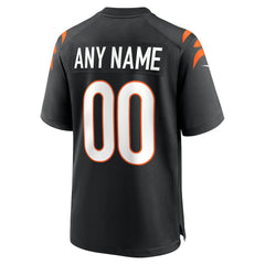 Cincinnati Bengals Game Custom Jersey - Black discount