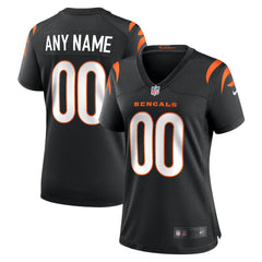 Cincinnati Bengals Women's Game Custom Jersey - Black sale