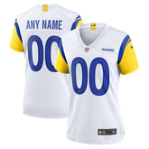 Los Angeles Rams Women's Alternate Custom Jersey - White discount