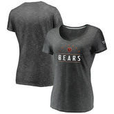 Chicago Bears Women's League Leader Space Dye V-Neck T-Shirt - Charcoal on sale