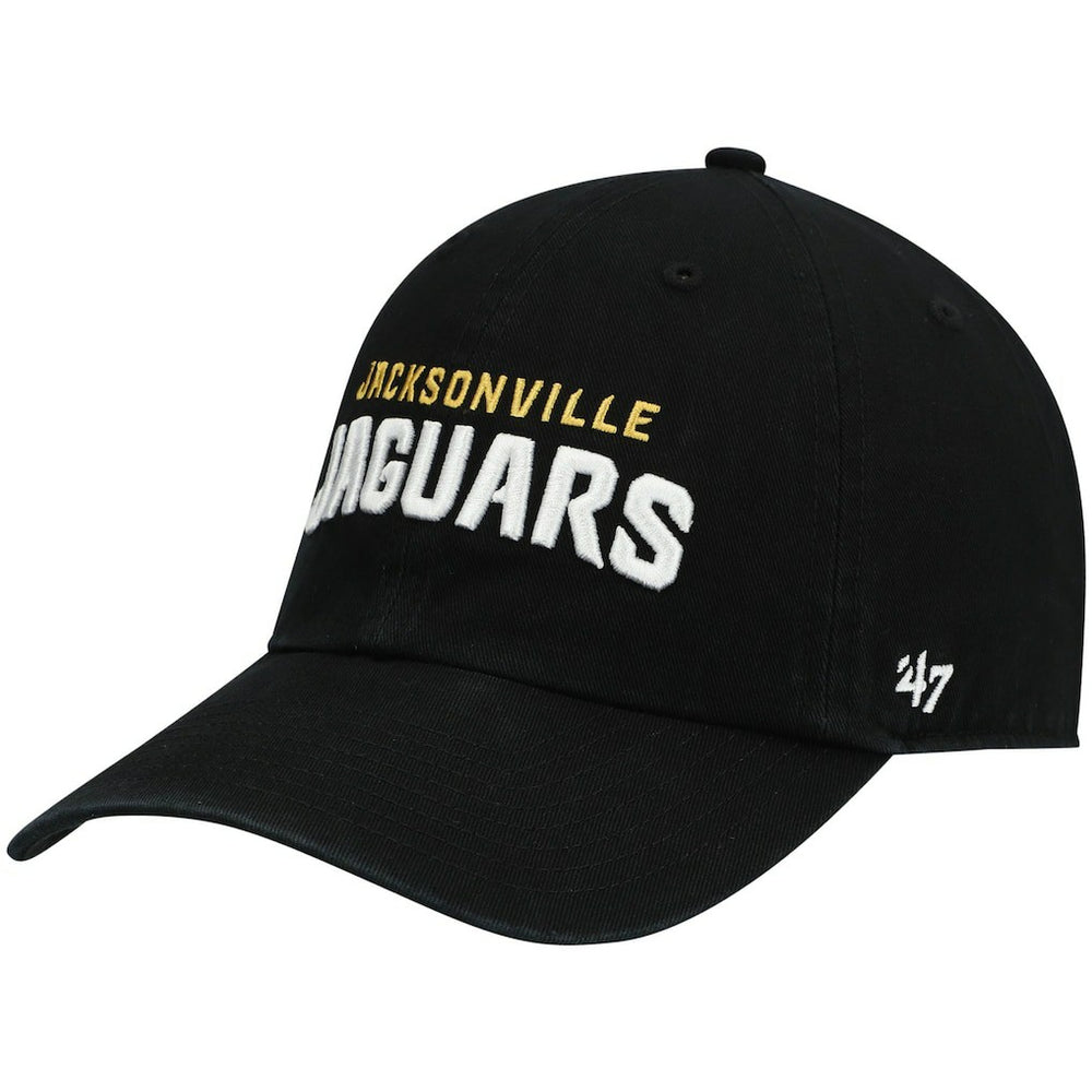 Jacksonville Jaguars '47 Clean Up Script Adjustable Hat - Black for sale