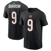 Joe Burrow Cincinnati Bengals Player Name & Number T-Shirt - Black sale