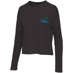 Carolina Panthers Junk Food Women's Pocket Thermal Long Sleeve T-Shirt - Black for sale