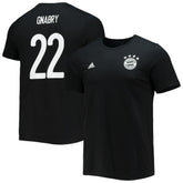 Serge Gnabry Bayern Munich Amplifier Name & Number T-Shirt on sale - Black