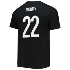 Serge Gnabry Bayern Munich Amplifier Name & Number T-Shirt - Black for sale
