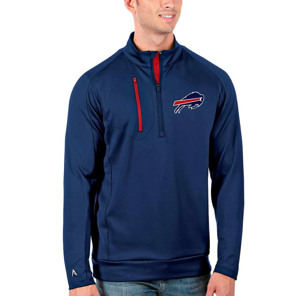 Buffalo Bills Antigua Generation Quarter-Zip Pullover Jacket - Royal/Red discount