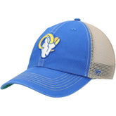 Los Angeles Rams '47 Head Trawler Trucker Clean Up Snapback Hat - Royal/Natural sale