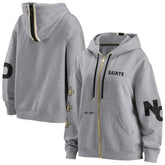 New Orleans Saints WEAR by Erin Andrews Women's Full-Zip Hoodie - Gray outlet