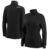 New Orleans Saints WEAR by Erin Andrews Women's Long Sleeve Tri-Blend Turtleneck T-Shirt - Black discount