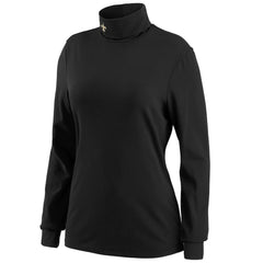 New Orleans Saints WEAR by Erin Andrews Women's Long Sleeve Tri-Blend Turtleneck T-Shirt - Black discount