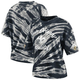 New Orleans Saints WEAR by Erin Andrews Women's Tie-Dye T-Shirt - Black sale