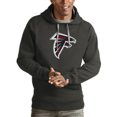 Atlanta Falcons Antigua Victory Pullover Hoodie - Charcoal discount