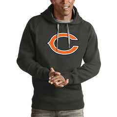 Chicago Bears Antigua Victory Pullover Hoodie - Charcoal cheap