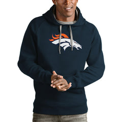 Denver Broncos Antigua Victory Pullover Hoodie - Navy discount