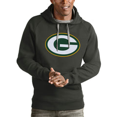 Green Bay Packers Antigua Victory Pullover Hoodie - Charcoal discount