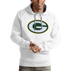 Green Bay Packers Antigua Victory Pullover Hoodie - White for sale
