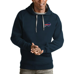 Buffalo Bills Antigua Logo Victory Pullover Hoodie - Navy for sale