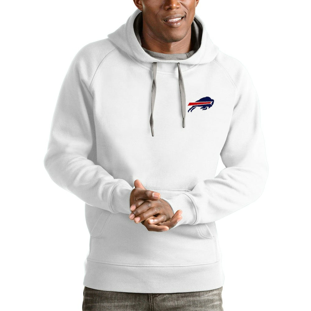 Buffalo Bills Antigua Logo Victory Pullover Hoodie - White outlet