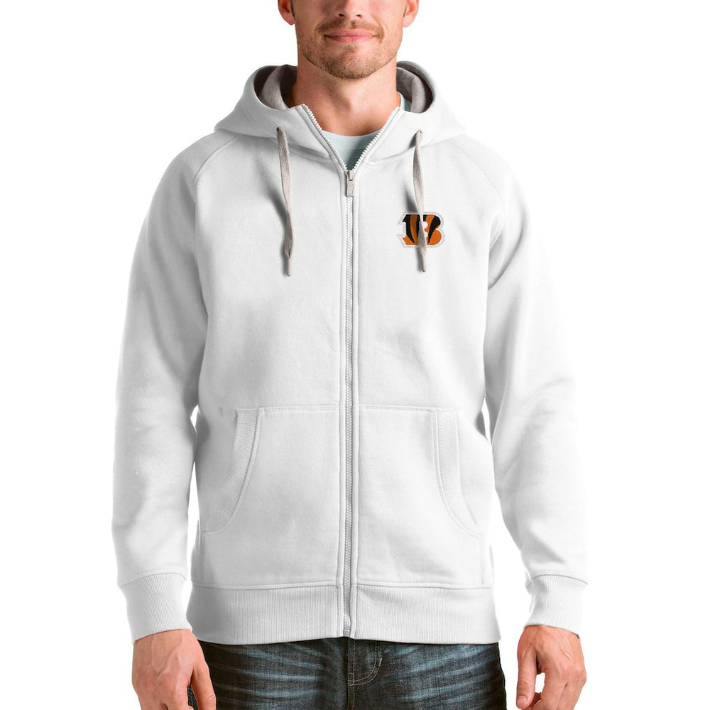 Cincinnati Bengals Antigua Victory Full-Zip Hoodie - White for sale