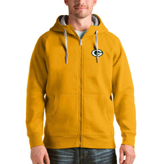 Green Bay Packers Antigua Victory Full-Zip Hoodie - Gold for sale