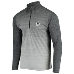Las Vegas Raiders Antigua Throwback Cycle Quarter-Zip Jacket - Black/Heathered Gray on sale