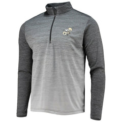 New Orleans Saints Antigua Throwback Cycle Quarter-Zip Jacket - Black/Heathered Gray online