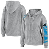 Carolina Panthers WEAR by Erin Andrews Women's Full-Zip Hoodie - Heathered Gray online