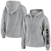 New Orleans Saints WEAR by Erin Andrews Women's Full-Zip Hoodie - Heathered Gray online