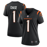 Ja'Marr Chase Cincinnati Bengals Women's Game Jersey - Black for sale