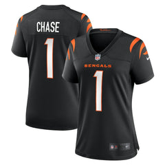 Ja'Marr Chase Cincinnati Bengals Women's Game Jersey - Black for sale