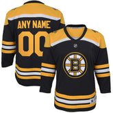 Boston Bruins Youth Home Replica Custom Jersey - Black Jerseys