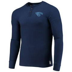 Tennessee Titans Junk Food Thermal Henley Long Sleeve T-Shirt - Navy cheap