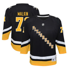 Evgeni Malkin Pittsburgh Penguins Youth 2021/22 Alternate Replica Player Jersey - Black Jerseys
