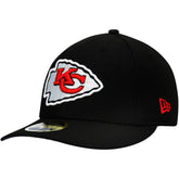 Kansas City Chiefs New Era Omaha Low Profile 59FIFTY Fitted Hat - Black on sale