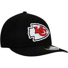 Kansas City Chiefs New Era Omaha Low Profile 59FIFTY Fitted Hat - Black on sale