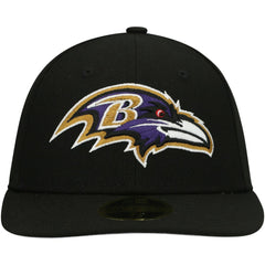 Baltimore Ravens New Era Omaha Low Profile 59FIFTY Fitted Hat - Black discount