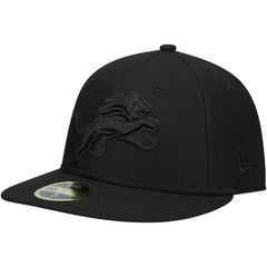 Detroit Lions New Era Black on Black Low Profile 59FIFTY II Fitted Hat - Black outlet