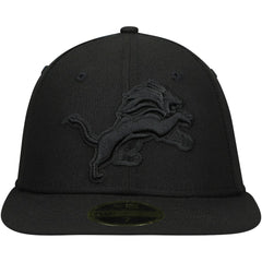 Detroit Lions New Era Black on Black Low Profile 59FIFTY II Fitted Hat - Black outlet