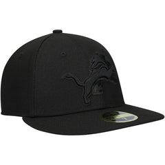 Detroit Lions New Era Black on Black Low Profile 59FIFTY II Fitted Hat - Black outlet
