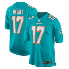 Jaylen Waddle Miami Dolphins Game Player Jersey - Aqua for sale