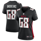 Josh Andrews Atlanta Falcons Women's Game Player Jersey - Black for sale
