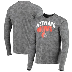 Cleveland Browns MSX by Michael Strahan Camo Performance Long Sleeve T-Shirt - Black discount