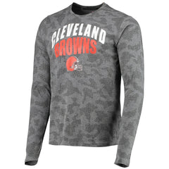 Cleveland Browns MSX by Michael Strahan Camo Performance Long Sleeve T-Shirt - Black discount