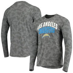 Los Angeles Chargers MSX by Michael Strahan Camo Performance Long Sleeve T-Shirt - Black sale
