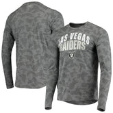 Las Vegas Raiders MSX by Michael Strahan Camo Performance Long Sleeve T-Shirt - Black discount