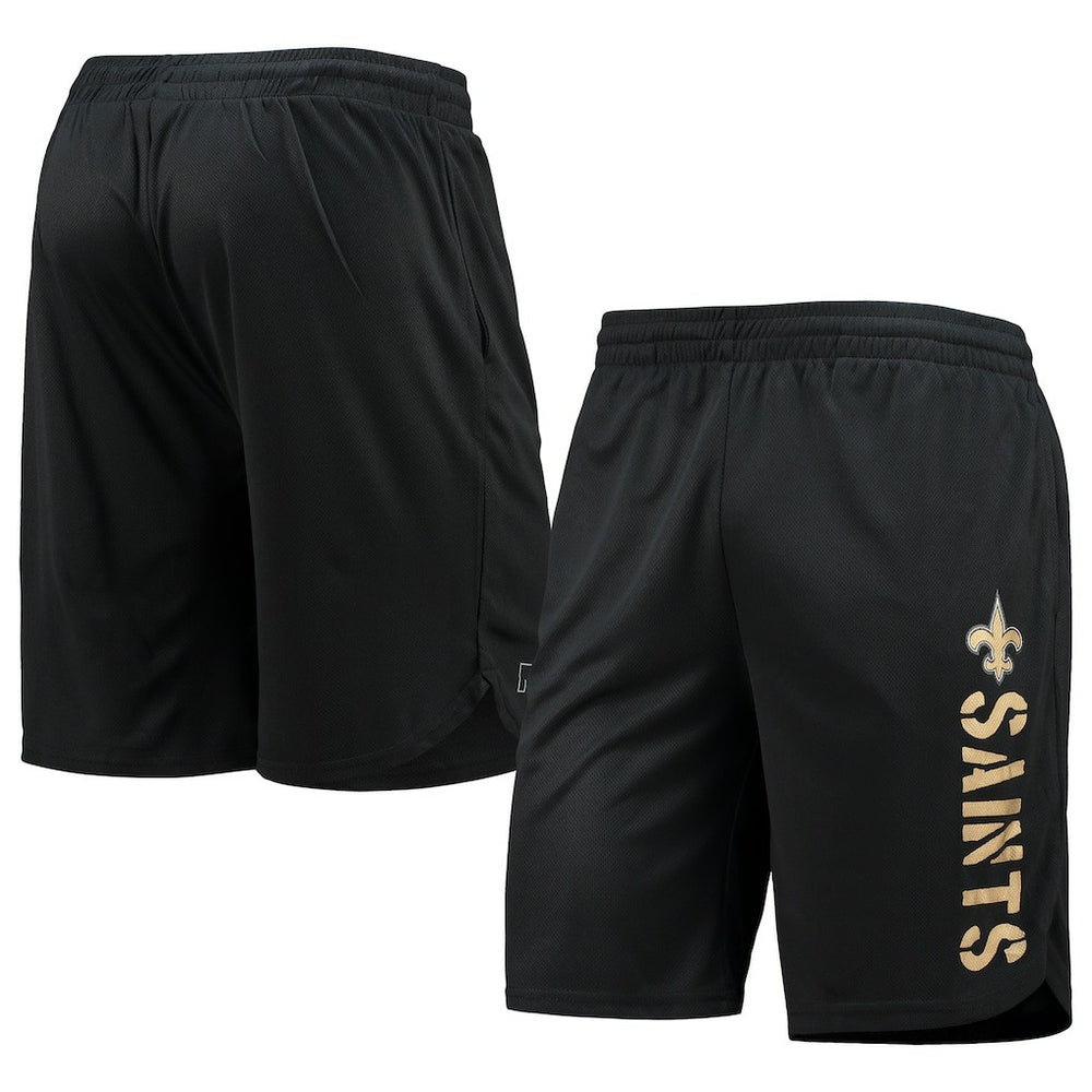 New Orleans Saints MSX by Michael Strahan Training Shorts - Black cheap